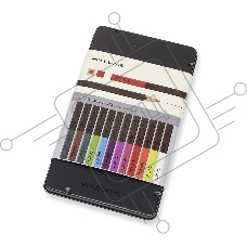 Карандаши цветные Moleskine WATERCOLOUR EW7P12COLA, акварельные, 12 цветов, металлическая коробка