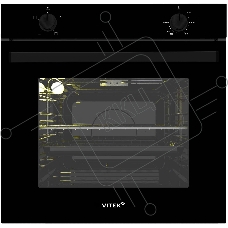 Духовой шкаф электрический Vitek VEO 6230 BG стекло черное