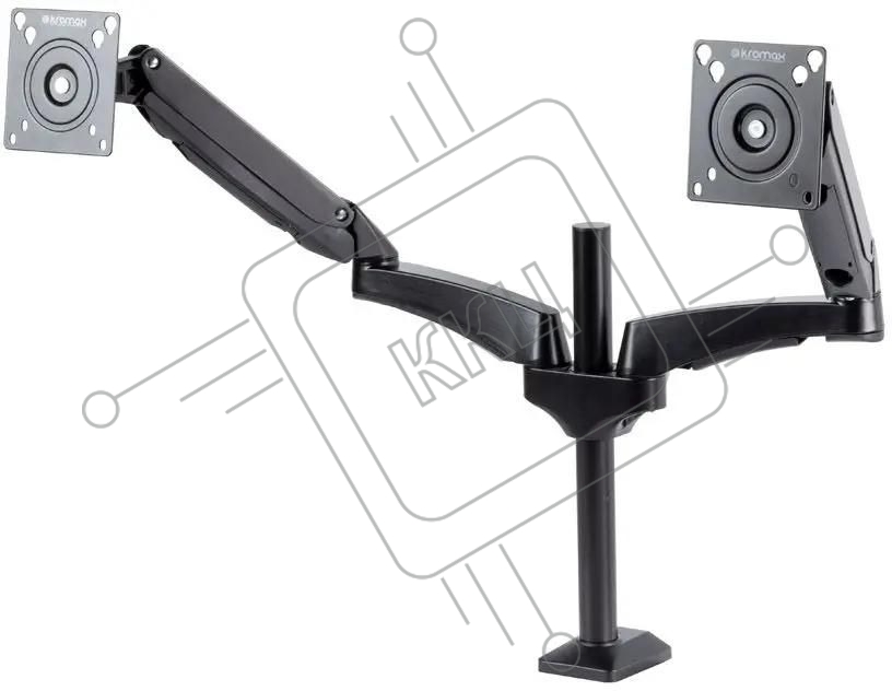 Кронштейн для мониторов ЖК Kromax OFFICE-12 черный 15"-32" макс.12кг настольный поворот и наклон