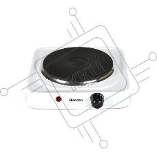 Плита настольная электрическая BLACKTON Bt HP116CI белый, 1 кВт, ТЭН, конфорки - 1, эмаль, поворотные переключатели