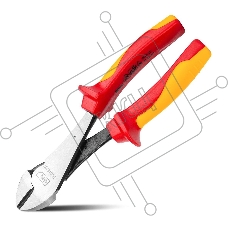 Диэлектрические усиленные диагональные бокорезы Deli DL512207 180мм, сталь Cr-V, сертификат VDE для работ под напряжением до 1000 В