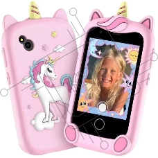 Детский смартфон Elari GamePhone 32Mb, 4Gb, черный/розовый