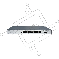 Коммутатор ORIGO OS3126/A1A, 24×1 Гбит/с + 2×1 Гбит/с SFP, управляемый
