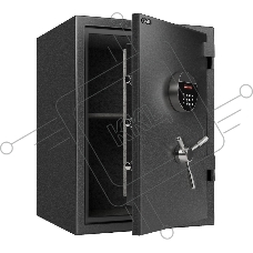 Сейф огнестойкий Deli ET601 450x 600x 400 мм, кодовый электронный/ключевой, темно-серый