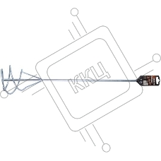 Насадка-миксер оцинкованная 120х600 мм 73/3/7/7
