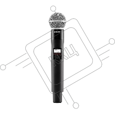 Цифровой ручной передатчик QLXD2 SHURE QLXD2/SM58=-G51 диапазон 470-534 МГц, динамический кардиоидный капсюль SM58, цвет чёрный