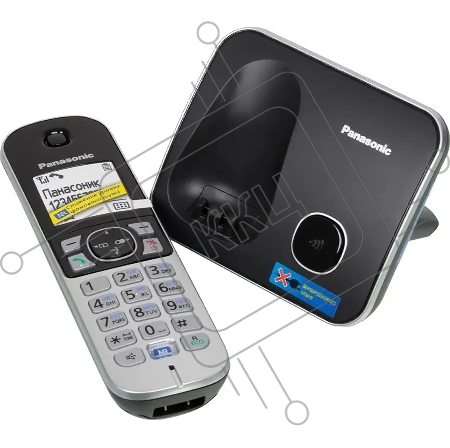 Телефон Panasonic KX-TG6811RUB  (черный) {Беспроводной DECT,40 мелодий,телефонный справочник 120 зап.}
