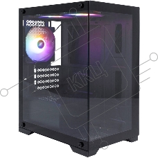 Компьютерный корпус 1STPLAYER MIKU Mi2 Black / mATX / 3x120mm LED fans / Mi2-BK-3F1