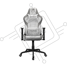 Кресло Cougar Fortress белый, экокожа, 120 кг, механизм качания