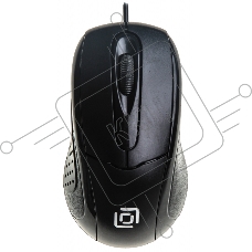Мышь проводная Oklick 305M черный, 1000 dpi, USB, кнопки - 3