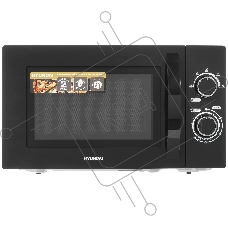 Микроволновая печь Hyundai HYM-M2063 черный, 20 л, 700 Вт, переключатели - поворотный механизм