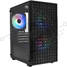 Компьютерный корпус XASTRA A306M 3FRGb Black mATX/Mesh/ tempered glass / 3x 120mm FC120 FRGb fans/ A306M-3FC12F