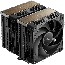 Кулер для процессора DEEPCOOL AK620 G2 LGA1851/1700/1200/115X/AM5/AM4 (8шт/кор, TDP 260W, PWM, DUAL Fan 120мм, 6 тепл. трубок, Copper Base, Wood-grain top cover, черный) RET (R-AK620G2-BKNNMN-GJD)