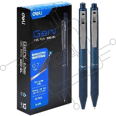 Ручка гелевая автоматическая Deli Geni EG80-BL синий d=0.7мм син. черн. 1стерж.