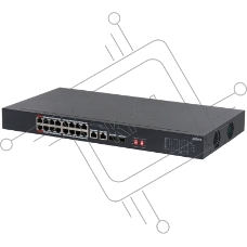 Коммутатор Dahua DH-S3218-16ET-190 16x100Мбит/с 2x1Гбит/с неуправляемый