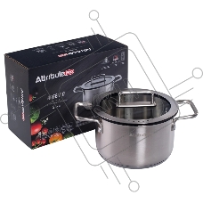 Кастрюля ATTRIBUTE ASA002 ARGENTO 2.5л 18см индукция