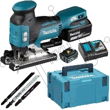 Лобзик Makita DJV181RTJ +3пил. 3500ходов/мин от аккумулятора (кейс в комплекте)
