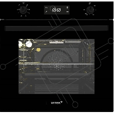 Духовой шкаф электрический Vitek VEO 6480 BG стекло черное
