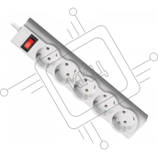 Сетевой фильтр DEFENDER ILS 351 WHITE 99351 1.8M