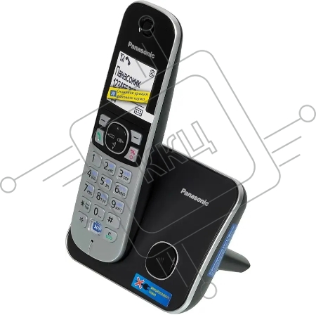 Телефон Panasonic KX-TG6811RUB  (черный) {Беспроводной DECT,40 мелодий,телефонный справочник 120 зап.}