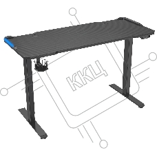 Стол Cactus CS-EDL-GBK столешница МДФ черный, каркас черный Стол Cactus CS-EDL-GBK столешница МДФ черный, каркас черный
