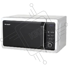 Микроволновая печь Sharp R2852RSL серебристый, 20 л, 800 Вт, переключатели - кнопки/поворотный механизм