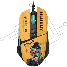 Мышь проводная A4Tech Bloody W63 Max Renegade желтый, 12000 dpi, USB, кнопки - 7