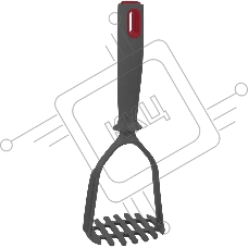 Картофелемялка Rondell Stripes RD-1626, серый