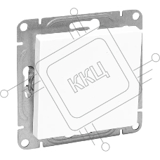 Механизм выключателя EKF UP1-SWW-11 одноклавишный, проходной, белый Эпика