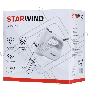 Миксер STARWIND SHM-311, ручной,  белый