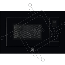 Микроволновая печь встраиваемая Electrolux LMS4253TMK чёрный, 25 л, 900 Вт, переключатели - сенсорные Touch Control