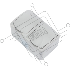 Блок горизонтальный 2 розетки Mini OG IP54 с заземлением, о/у, серый KRANZ