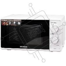 Микроволновая печь Hyundai HYM-M2044 белый 20л 700Вт поворотный механизм, кнопка