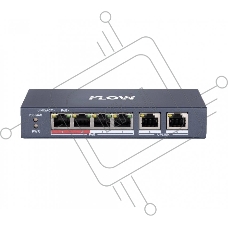 Коммутатор iFLOW F-SW-EU206POE-V/L, 4×100 Мбит/с PoE + 2×100 Мбит/с, неуправляемый