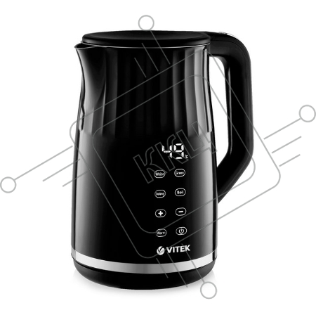 Чайник VITEK VT-8826, 1,7 л, 2200 Вт, металл/пластик