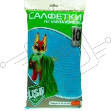 Салфетка LI-SA из микрофибры в наборе (10 шт-30х30см) 44144