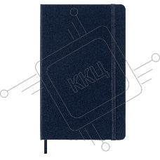 Блокнот Moleskine CLASSIC QP062B20 Large 130х210мм, 240 страниц, нелинованный, твердая обложка, синий сапфир