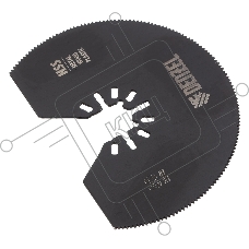 Насадка для МФИ Denzel отрезная полукруг., HSS, по металлу и дереву, 80 х 1,2 мм, мелкий зуб