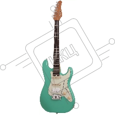 Электрогитара SCHECTER NICK JOHNSTON TRAD-HSS A. GREEN - электрогитара 6-струнная. 22 лада, корпус: ольха, гриф: обоженный клен, накладка черное дерево, на болтах, звукосниматели: HSS Schecter Diamond '78, 2x Schecter Diamond Nick Johnston Single Coil, р