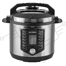 Скороварка-мультиварка электрическая Endever Vita-131, черный/стальной, мощность 1200 Вт, емкость 6л, 38 авторежимов работы, книга рецептов, 2 шт/уп.