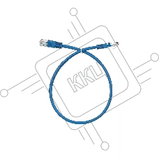 Патч-корд литой Aopen/Qust UTP кат.5е 0,5м синий 