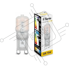 Лампа светодиодная FERON LB-430 (25636) 5W 230V G9 2700K