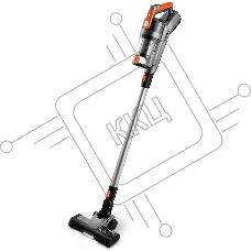 Пылесос вертикальный BRAYER BR4267 серый, питание от аккумулятора, 120 Вт, уборка сухая, пылесборник 0.5 л, работа от АКБ max 45 мин