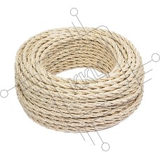 Провод ретро Bironi B1-434-719-50 3х1.5 матовый золото песочное (уп. 50 м)