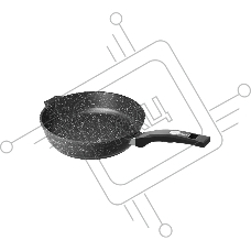 Сковорода Гранит черный Induction Pro 26802И 26см