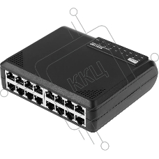 Коммутатор Netis ST3116P неуправляемый настольный 16x10/100
