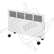 Конвектор MTX КМ-2000.2 белый, 2000 Вт, 25 м2, термостат