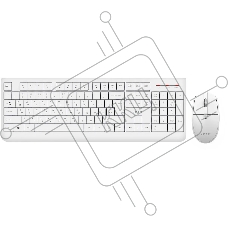 Комплект клавиатура + мышь Acer OCC401 клав:белый мышь:белый USB беспроводная (ZL.ACCCC.017)