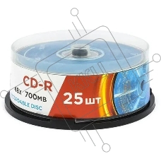 Диск CD-R Mirex 700 Mb, 48х, Cake Box (25), (25/300)