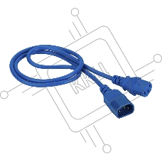 Шнур питания Lanmaster LAN-PP13/14-10-BL C13-С14 проводник.:3x0.75мм2 10м 220В 10А синий